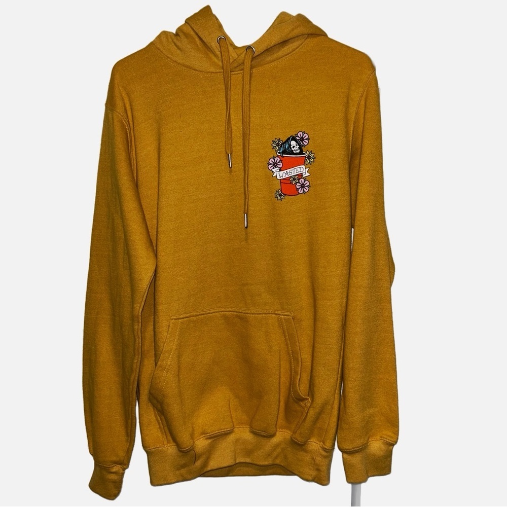 Dikotomy Mustard Yellow Wasted Hoodie